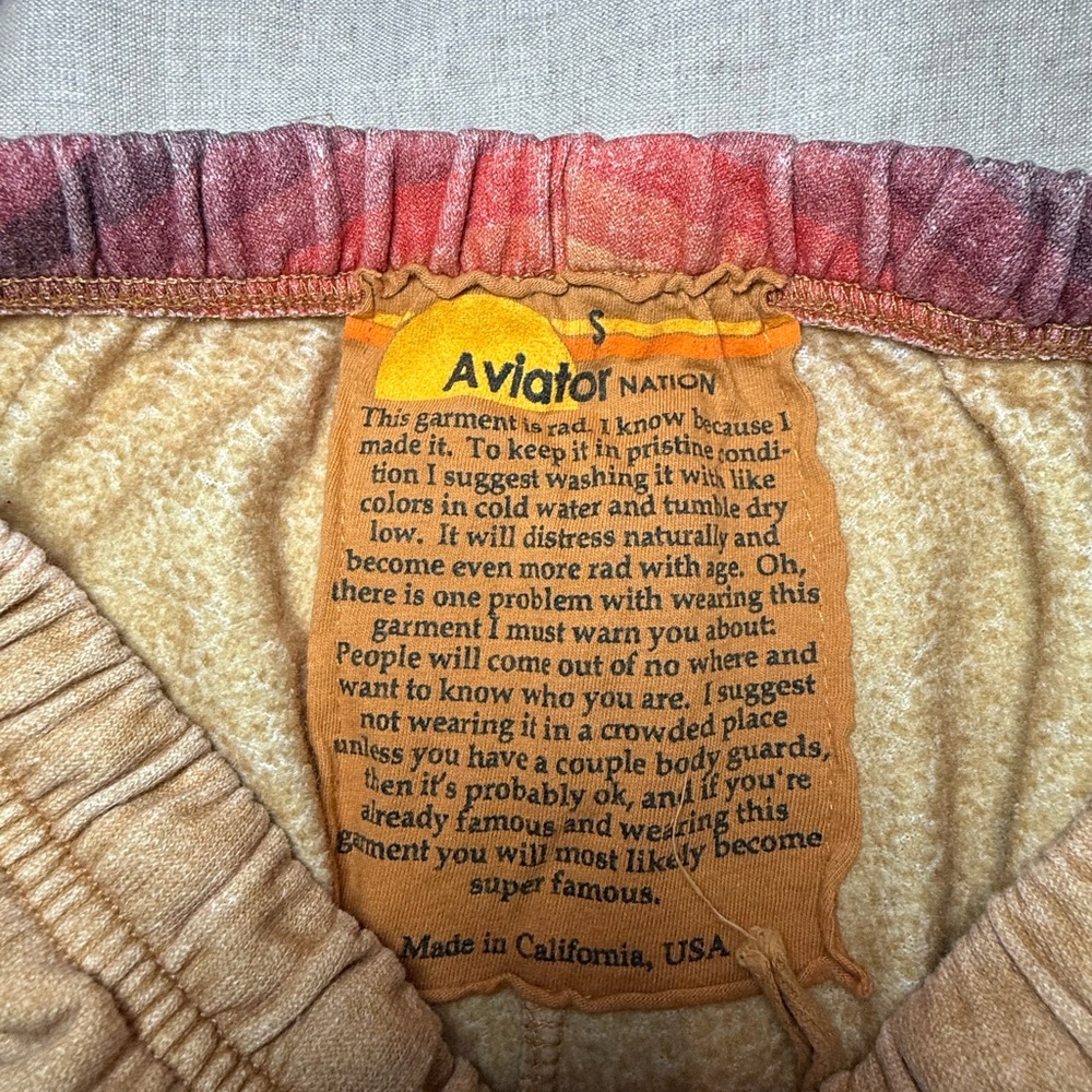 Aviator Nation Rainbow Joggers with Bolt- Small - Picture 4 of 4